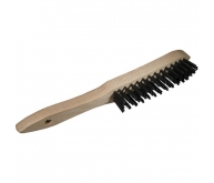 Brosse à main manche bois